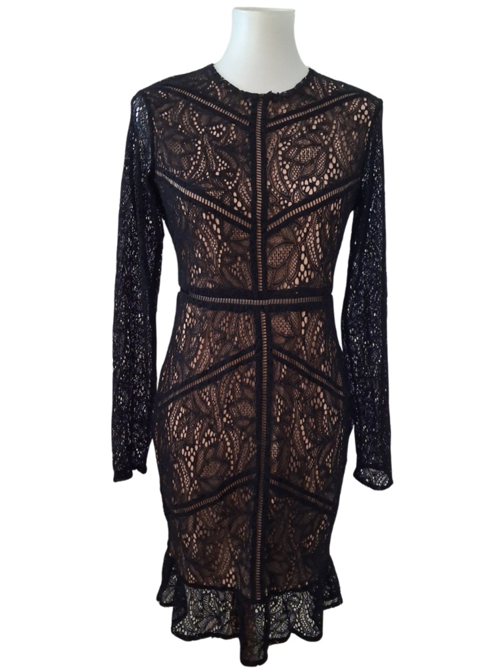 NWT Bardot Black Sasha Lace Dress 8